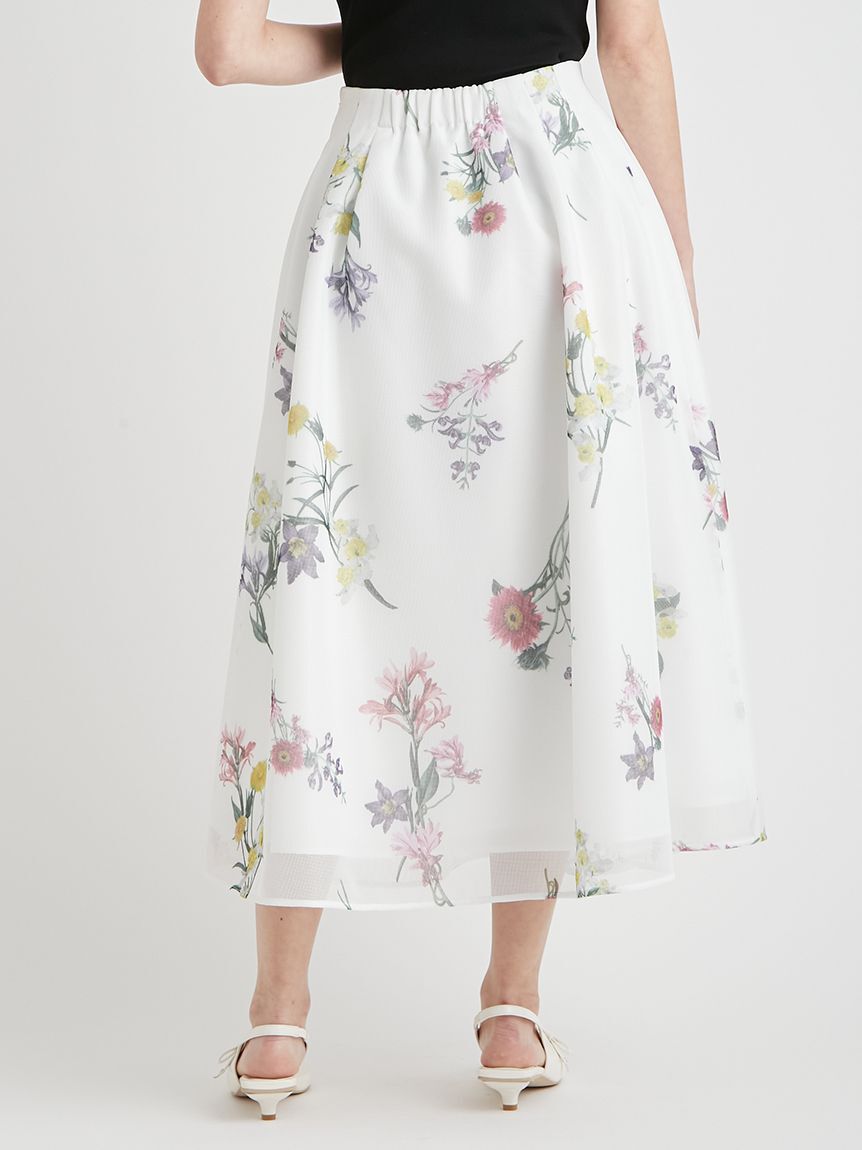 CELFORD「ミニメッシュフラワースカート」|スカート|