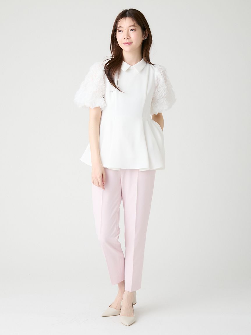 CELFORD「襟付きデザインスリーブブラウス」|シャツ・ブラウス|