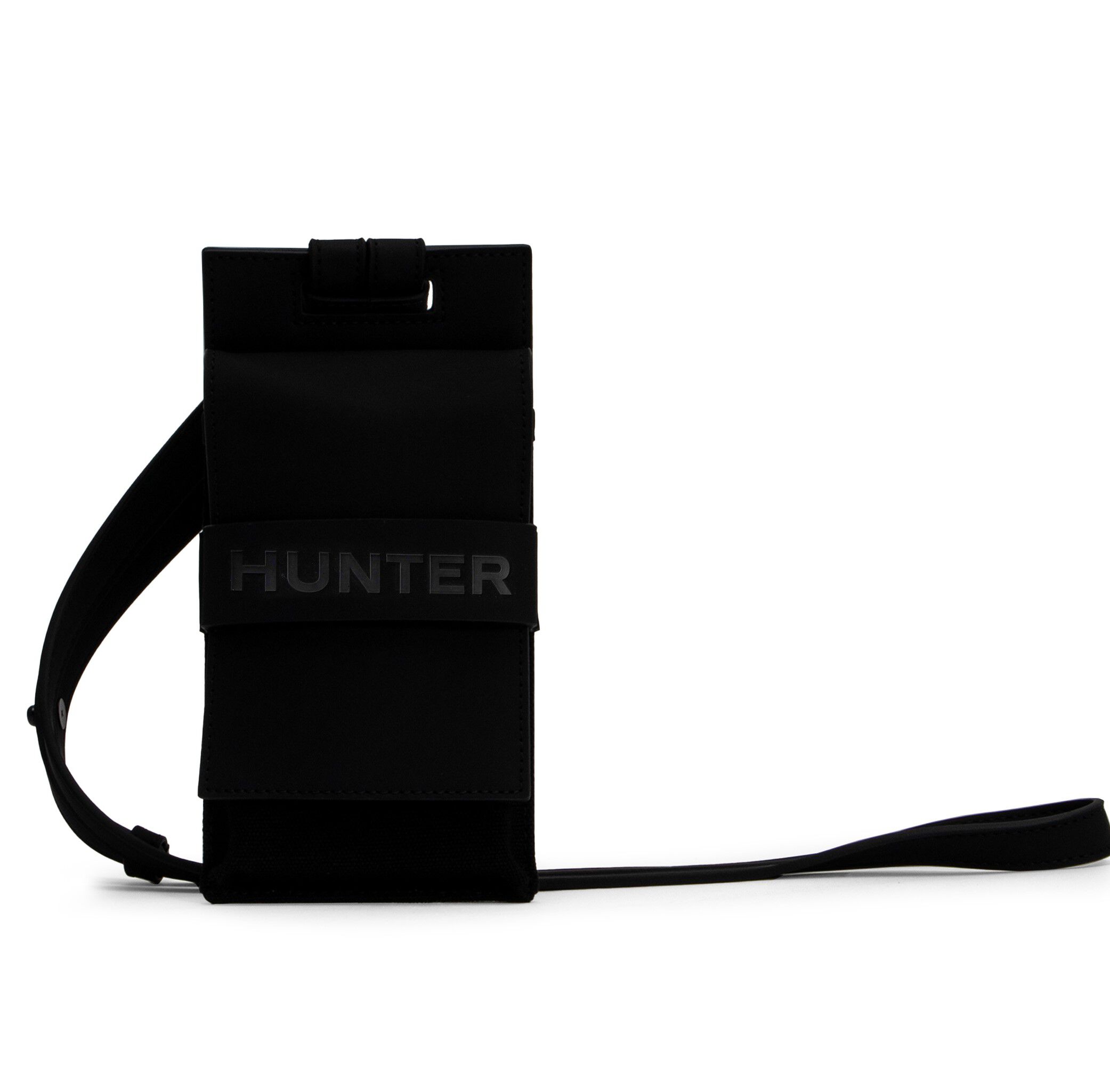 HUNTER「リファインド スティッチ キャンバス フォンポーチ」|ショルダー・メッセンジャー|BLK