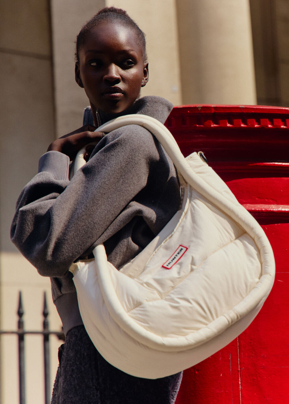 HUNTER「フレイムド パファー ラージ ホーボー」|ショルダー・メッセンジャー|WHW