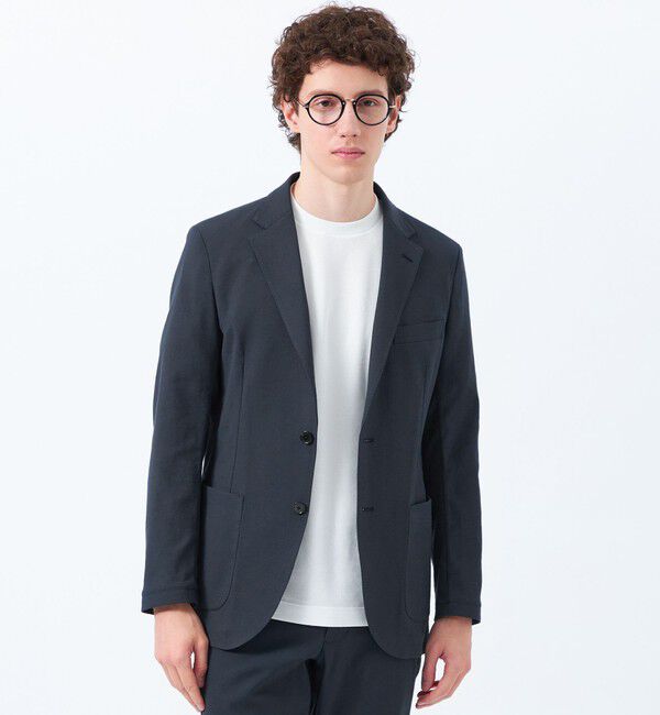 MACKINTOSH PHILOSOPHY「ドライストレッチオックス イージージャケット」|テーラードジャケット|ネイビー