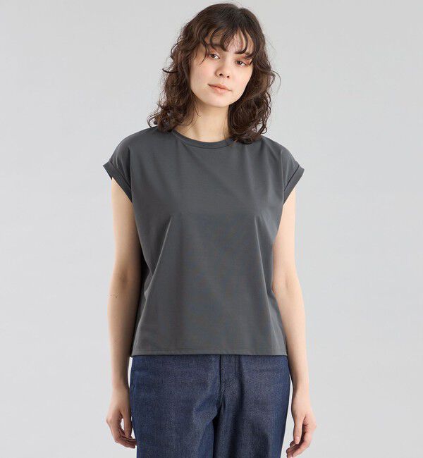 MACKINTOSH PHILOSOPHY「GREY LABEL テックジャージードルマンT」|Tシャツ・カットソー|チャコールグレー