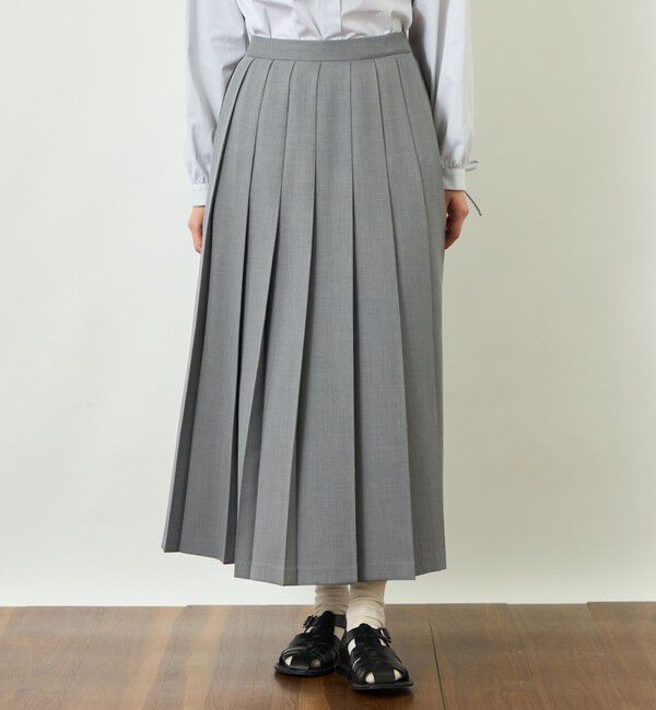MACKINTOSH PHILOSOPHY「【GREY LABEL】ビエラプリーツスカート」|スカート|チャコールグレー