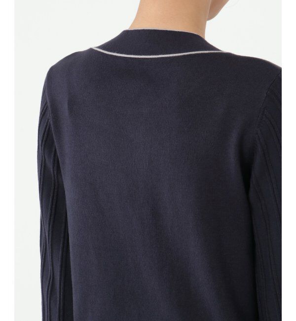 IKKA LOUNGE「ボウタイ袖プリーツニット」|プルオーバー|