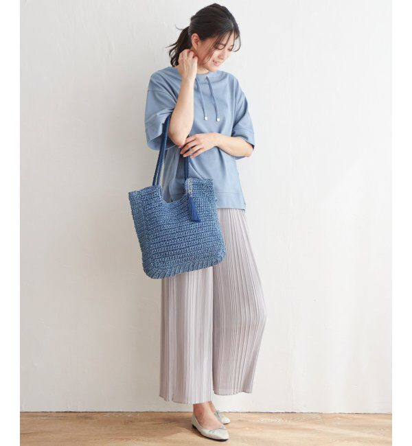 ikka「【雑誌 InRed 6月号掲載】コットンUSA鹿の子スピンドルプルオーバー」|Tシャツ・カットソー|