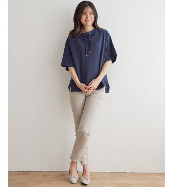 ikka「【雑誌 InRed 6月号掲載】コットンUSA鹿の子スピンドルプルオーバー」|Tシャツ・カットソー|