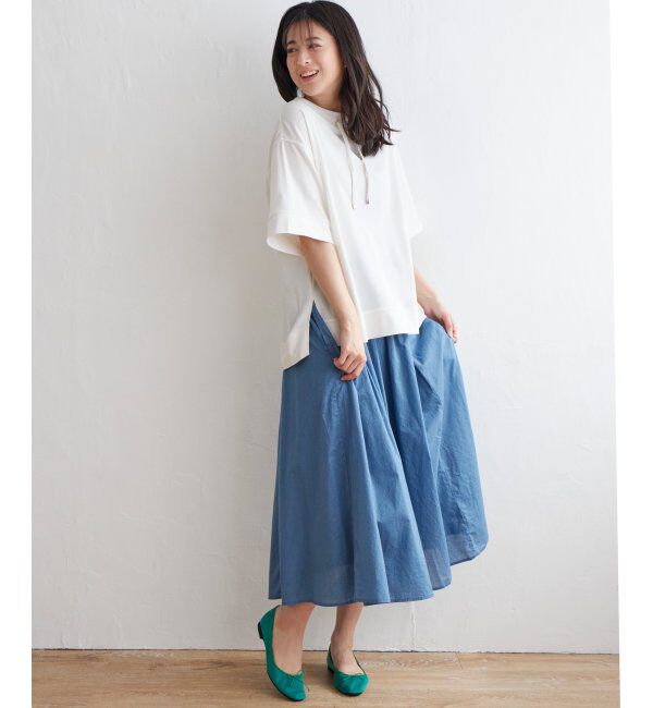 ikka「【雑誌 InRed 6月号掲載】コットンUSA鹿の子スピンドルプルオーバー」|Tシャツ・カットソー|