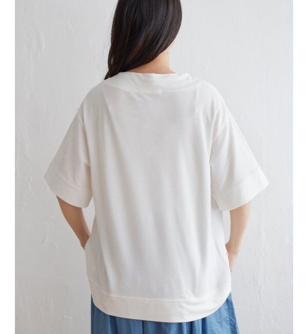 ikka「【雑誌 InRed 6月号掲載】コットンUSA鹿の子スピンドルプルオーバー」|Tシャツ・カットソー|