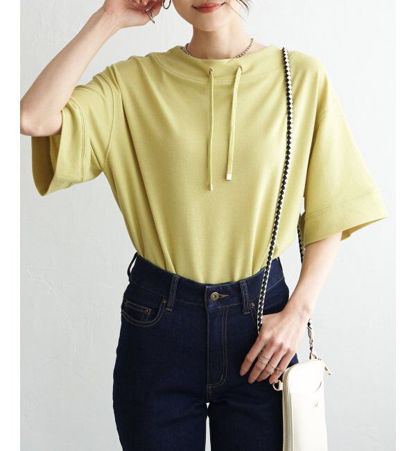 ikka「【雑誌 InRed 6月号掲載】コットンUSA鹿の子スピンドルプルオーバー」|Tシャツ・カットソー|