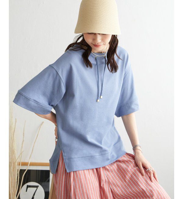 ikka「【雑誌 InRed 6月号掲載】コットンUSA鹿の子スピンドルプルオーバー」|Tシャツ・カットソー|