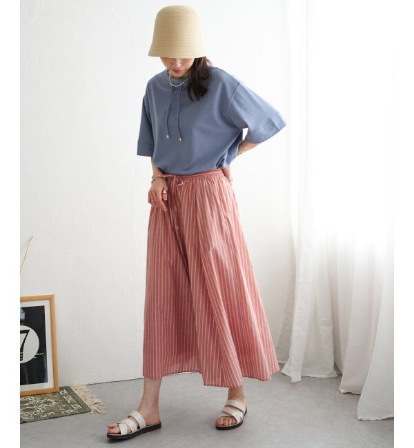 ikka「【雑誌 InRed 6月号掲載】コットンUSA鹿の子スピンドルプルオーバー」|Tシャツ・カットソー|