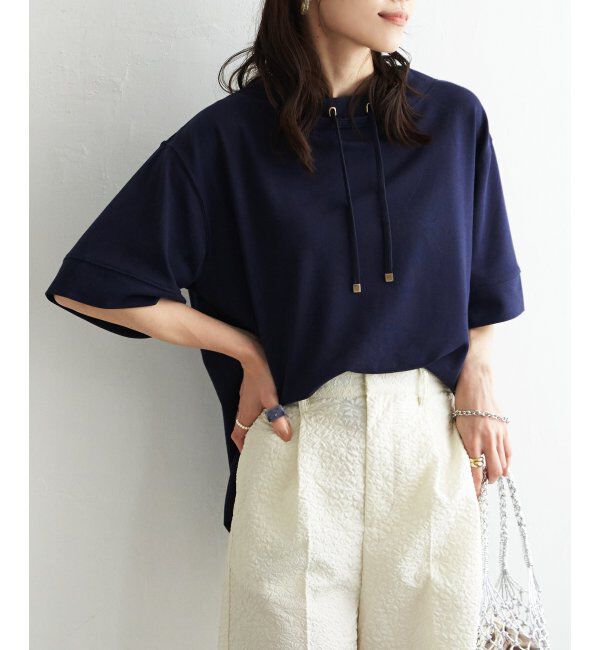 ikka「【雑誌 InRed 6月号掲載】コットンUSA鹿の子スピンドルプルオーバー」|Tシャツ・カットソー|