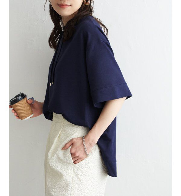 ikka「【雑誌 InRed 6月号掲載】コットンUSA鹿の子スピンドルプルオーバー」|Tシャツ・カットソー|