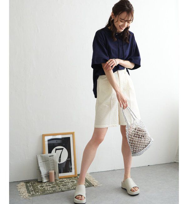 ikka「【雑誌 InRed 6月号掲載】コットンUSA鹿の子スピンドルプルオーバー」|Tシャツ・カットソー|