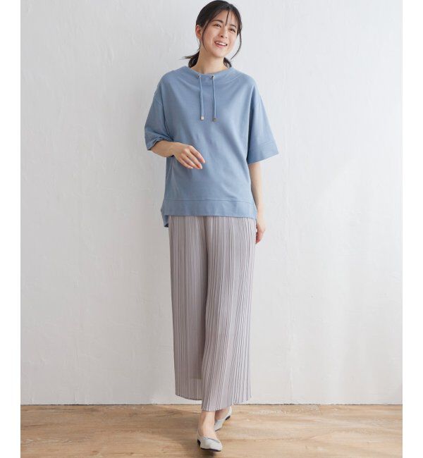 ikka「【雑誌 InRed 6月号掲載】コットンUSA鹿の子スピンドルプルオーバー」|Tシャツ・カットソー|