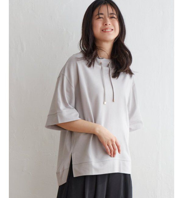 ikka「【雑誌 InRed 6月号掲載】コットンUSA鹿の子スピンドルプルオーバー」|Tシャツ・カットソー|