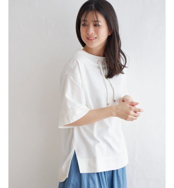 ikka「【雑誌 InRed 6月号掲載】コットンUSA鹿の子スピンドルプルオーバー」|Tシャツ・カットソー|