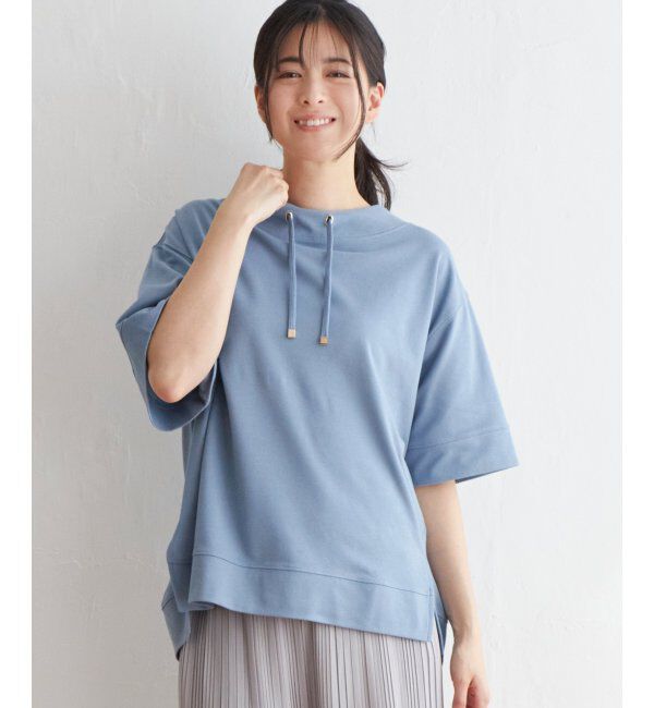 ikka「【雑誌 InRed 6月号掲載】コットンUSA鹿の子スピンドルプルオーバー」|Tシャツ・カットソー|