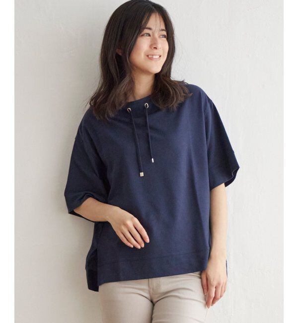 ikka「【雑誌 InRed 6月号掲載】コットンUSA鹿の子スピンドルプルオーバー」|Tシャツ・カットソー|