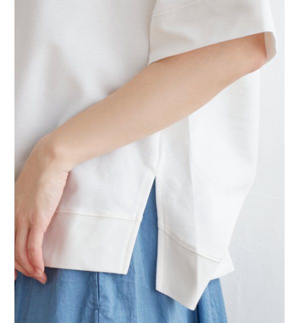 ikka「【雑誌 InRed 6月号掲載】コットンUSA鹿の子スピンドルプルオーバー」|Tシャツ・カットソー|