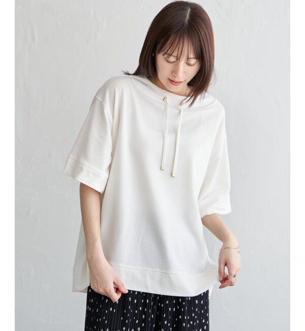 ikka「【雑誌 InRed 6月号掲載】コットンUSA鹿の子スピンドルプルオーバー」|Tシャツ・カットソー|