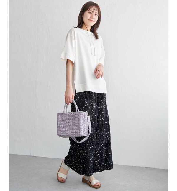 ikka「【雑誌 InRed 6月号掲載】コットンUSA鹿の子スピンドルプルオーバー」|Tシャツ・カットソー|