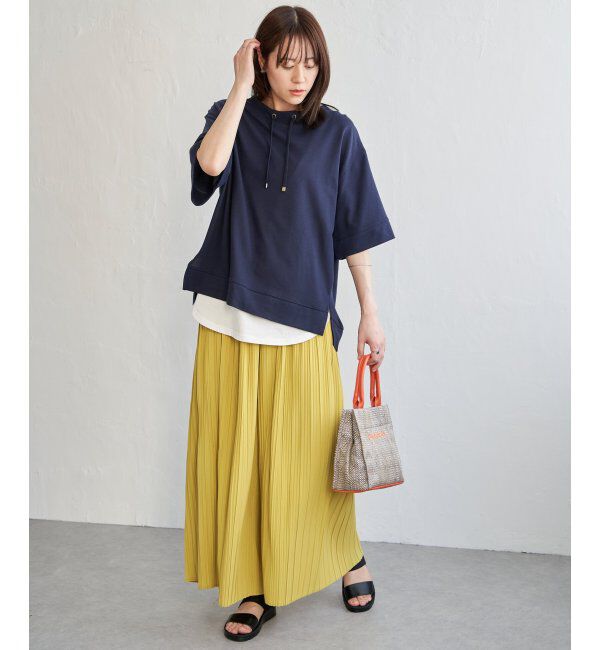 ikka「【雑誌 InRed 6月号掲載】コットンUSA鹿の子スピンドルプルオーバー」|Tシャツ・カットソー|