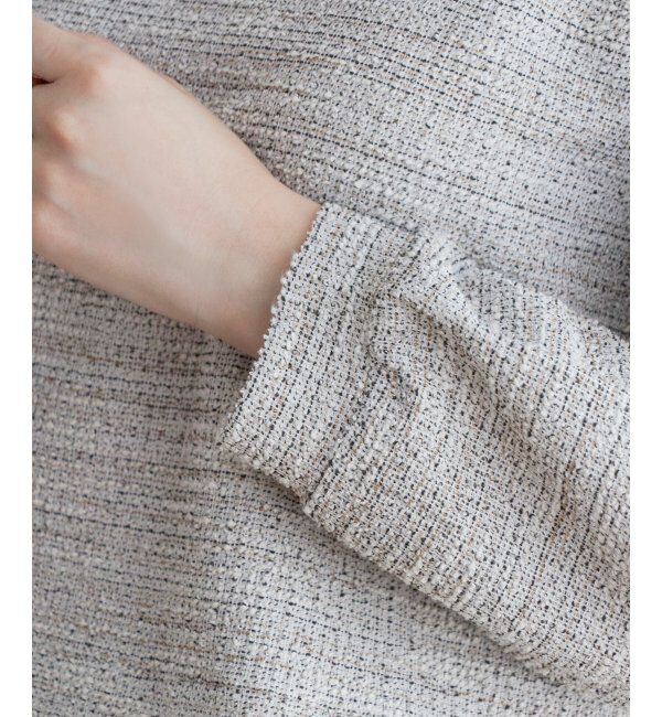 ikka「カットツイードレイヤードプルオーバー」|その他|