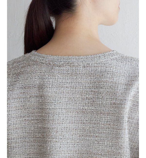 ikka「カットツイードレイヤードプルオーバー」|その他|