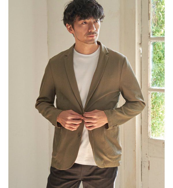 IKKA LOUNGE「GOKU楽ワーク サッカージャケット」|テーラードジャケット|