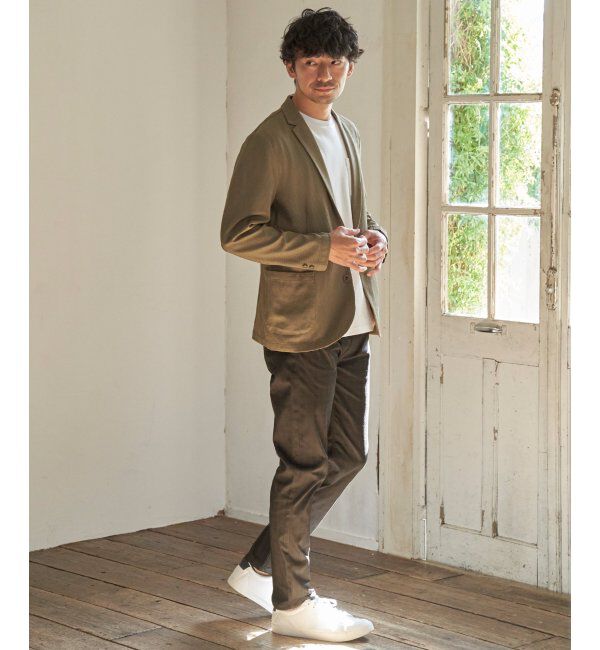 IKKA LOUNGE「GOKU楽ワーク サッカージャケット」|テーラードジャケット|