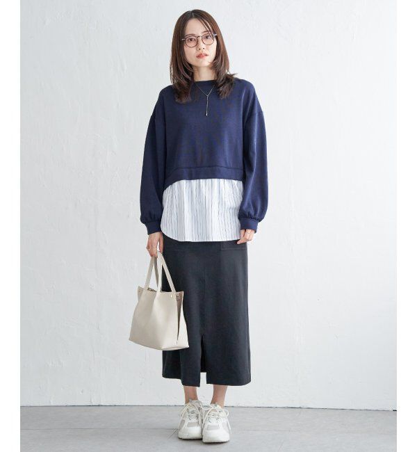 ikka「ポンチ切り替えレイヤードプルオーバー」|その他|