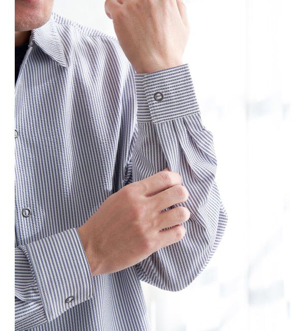 ikka「イージケアサッカースナップシャウター」|ブルゾン・スタジャン|