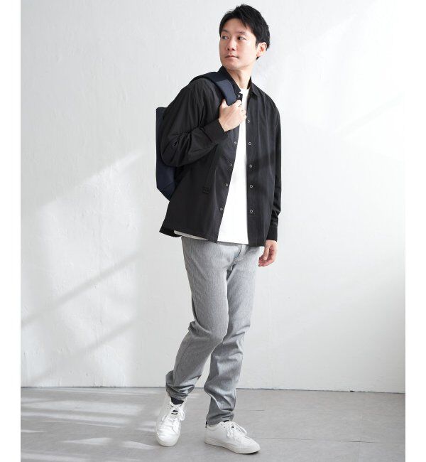 ikka「イージケアサッカースナップシャウター」|ブルゾン・スタジャン|