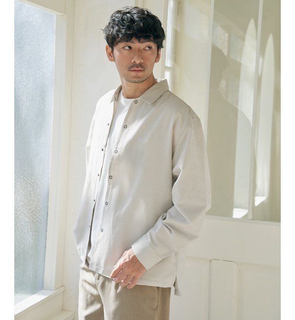 ikka「イージケアサッカースナップシャウター」|ブルゾン・スタジャン|