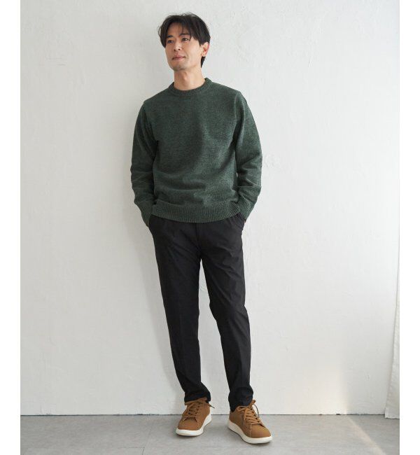 ikka「Wフェイスモールクルーニット」|プルオーバー|