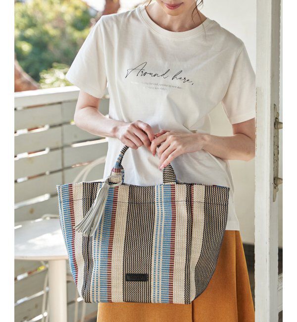 ikka「雑材シート2WAYトートバッグ」|その他|ブルー