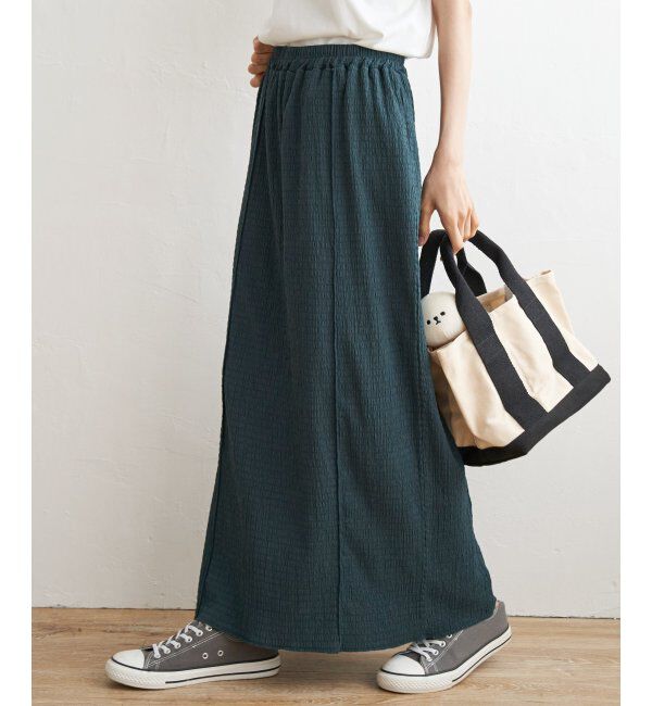 Lbc with Life「楊柳Iラインスカート」|スカート|Dkグリーン