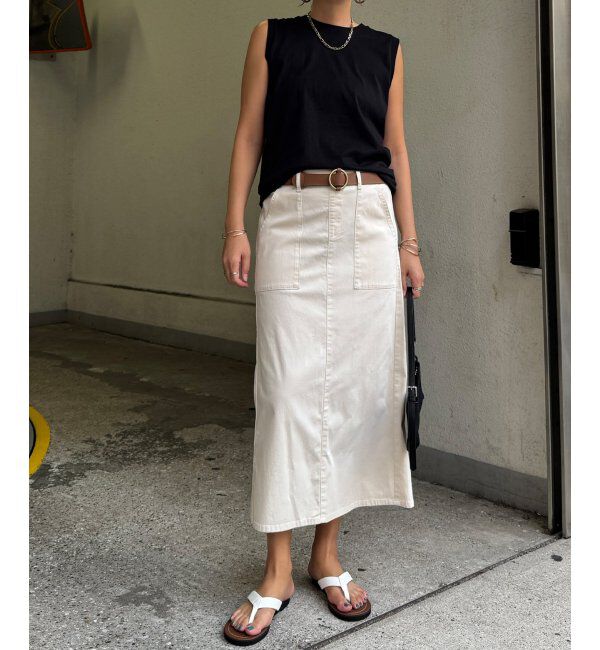 Lbc with Life「さらひやプラスIラインスカート」|スカート|