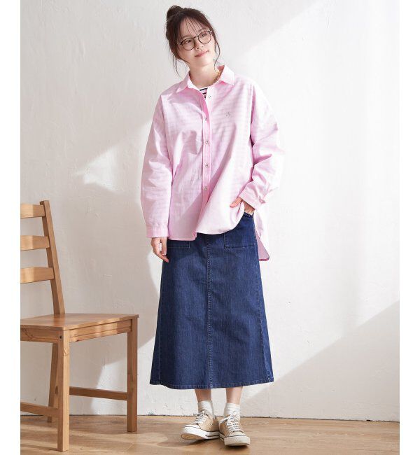 Lbc with Life「さらひやプラスIラインスカート」|スカート|