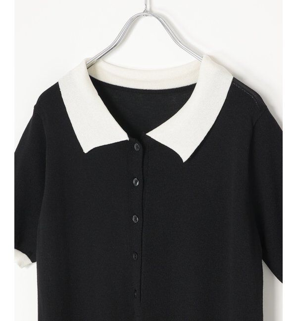 VENCE share style「バイカラーロングポロワンピース」|ワンピース|