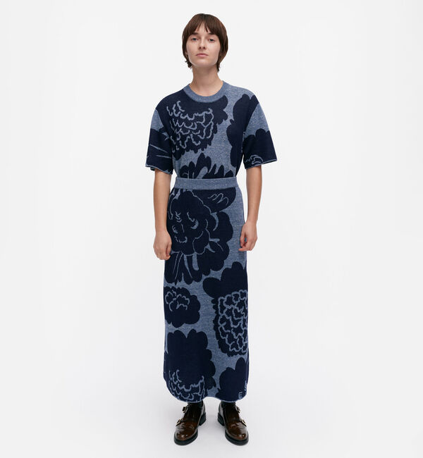 Marimekko「Sivellys Pioni ニットスカート」|スカート|ﾀﾞｰｸﾈｲﾋﾞｰ&times;ﾀﾞｰｸﾈｲﾋﾞｰ