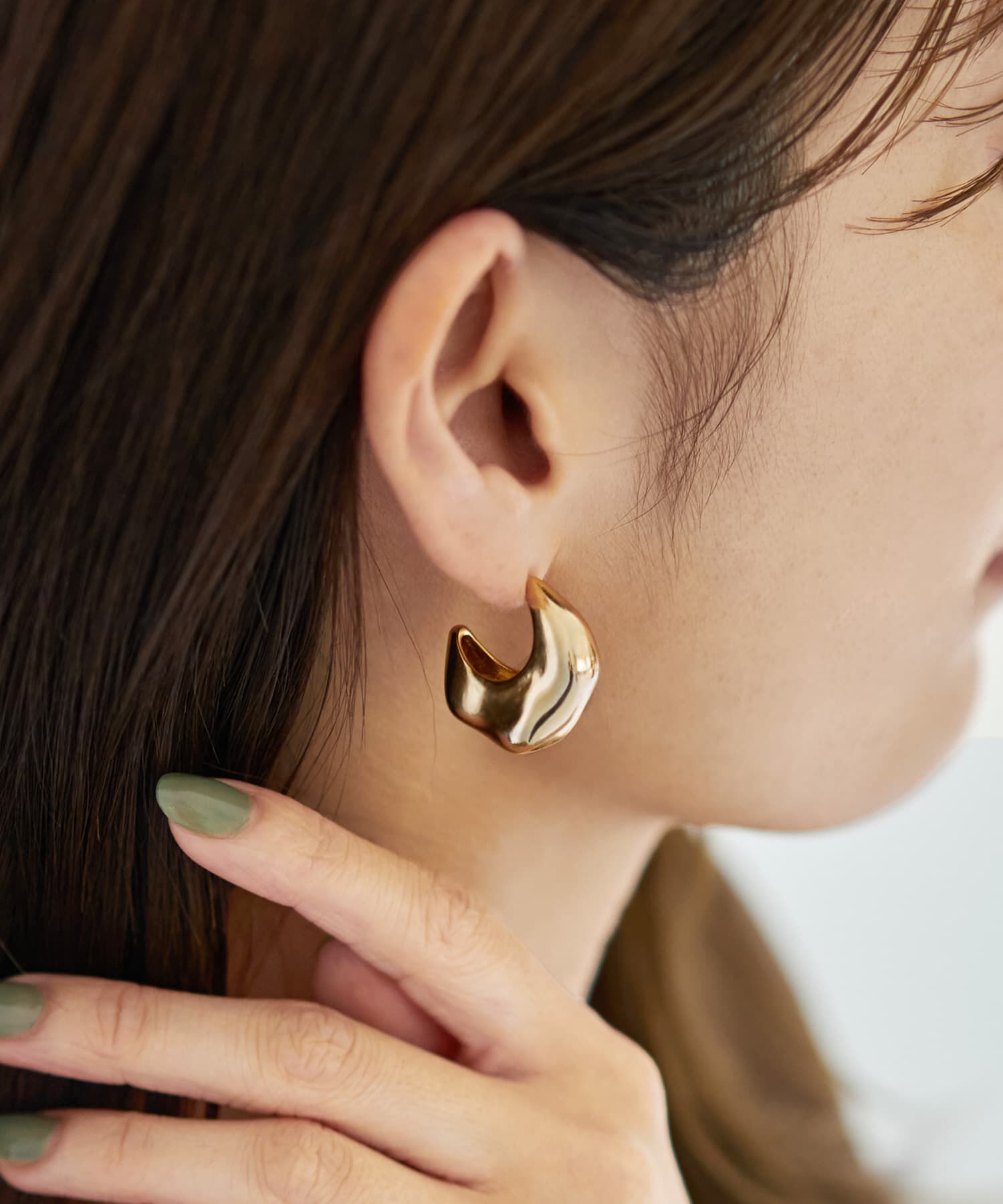 STYLE DELI「メタルクレイピアス」|ピアス|ゴールド