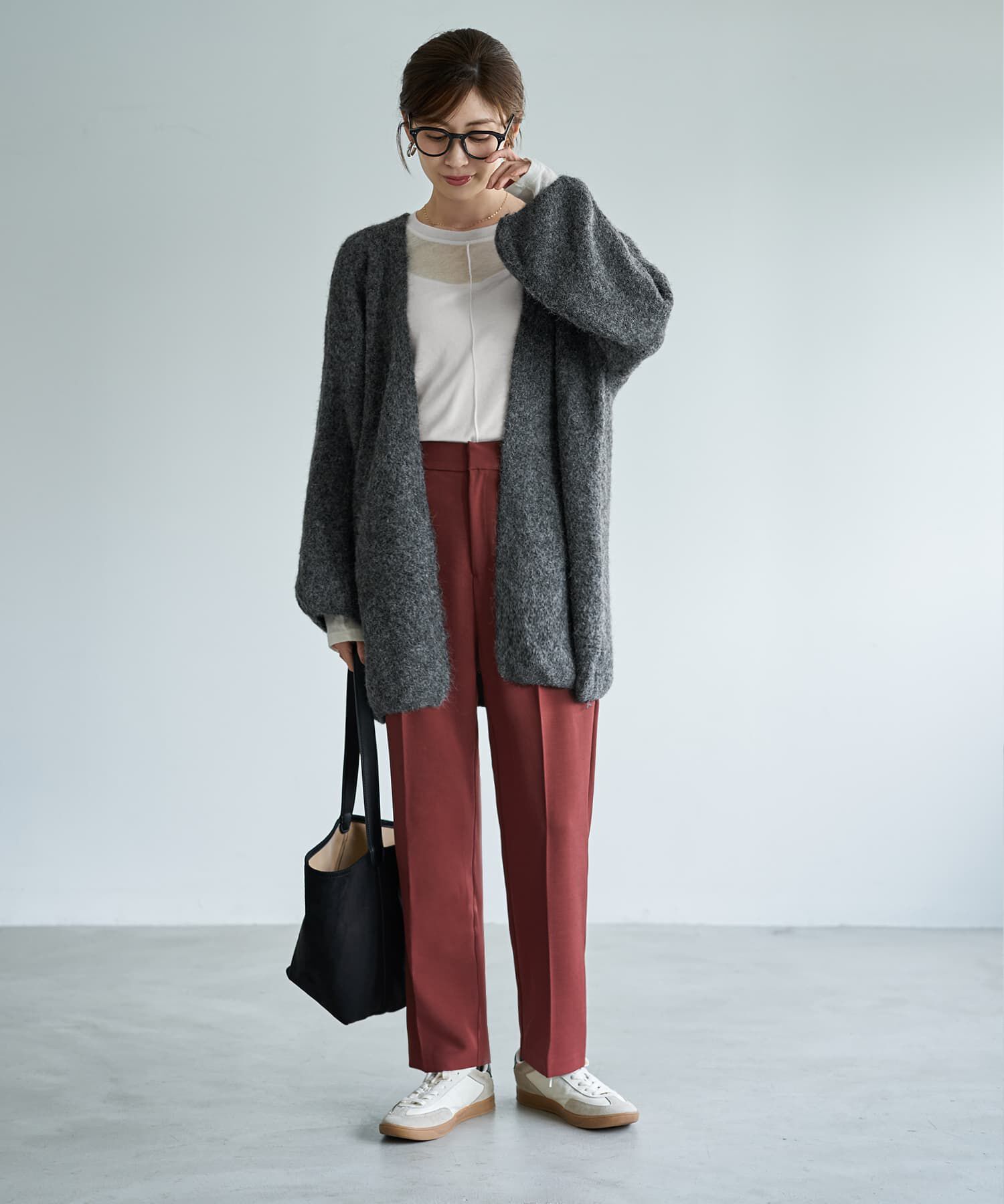 STYLE DELI「ストレッチツイルBASICタックパンツ」|スラックス|