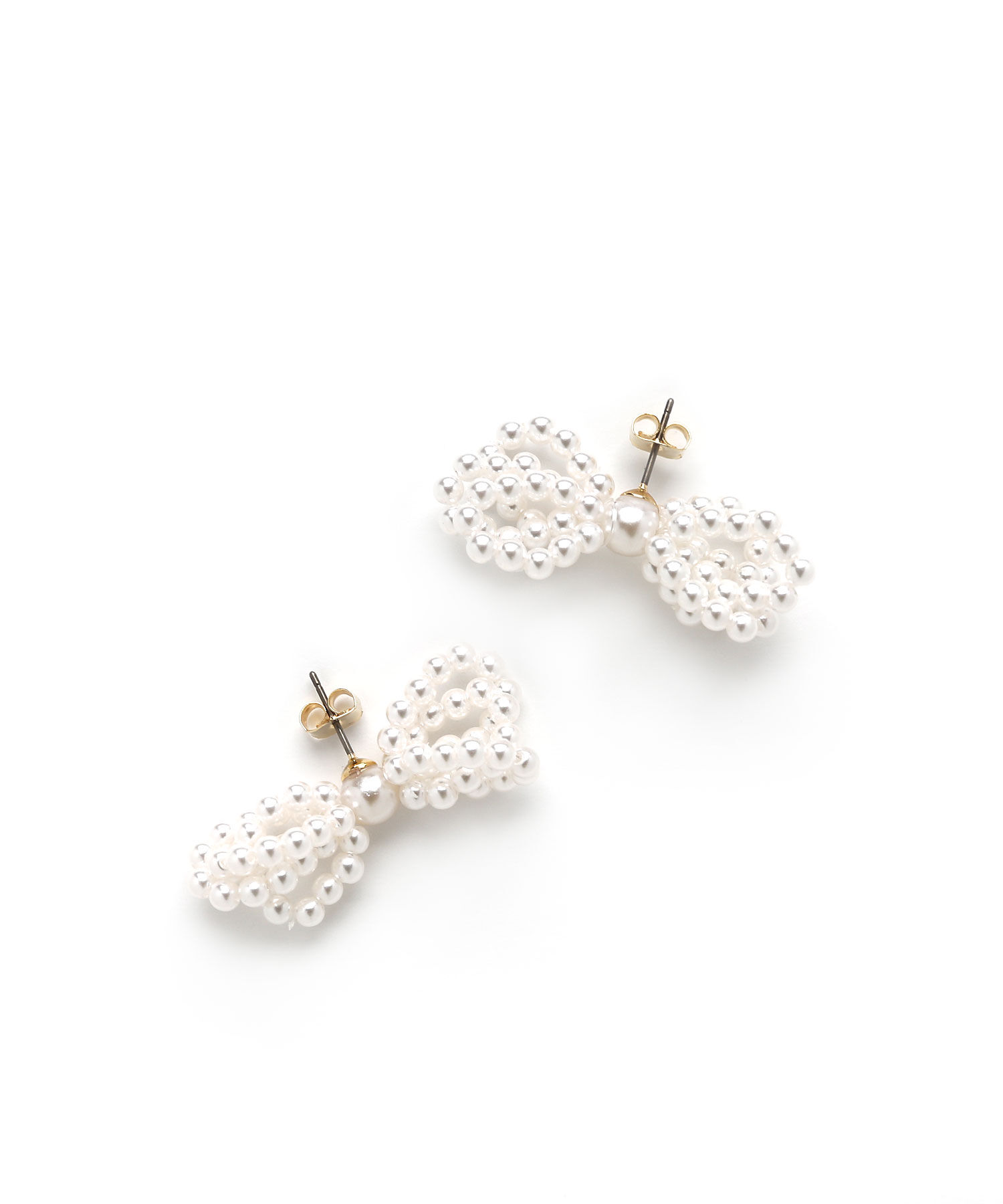 colleca la「パール/ビーズリボンピアス」|ピアス|