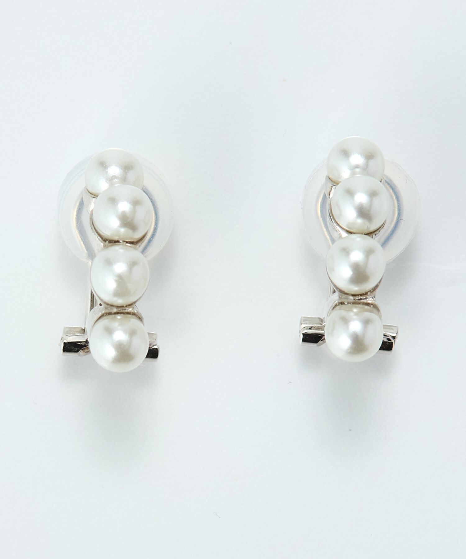 Phoebe「【痛くないシリーズ】ノーブルパールエアリーイヤリング　シルバー」|イヤリング|