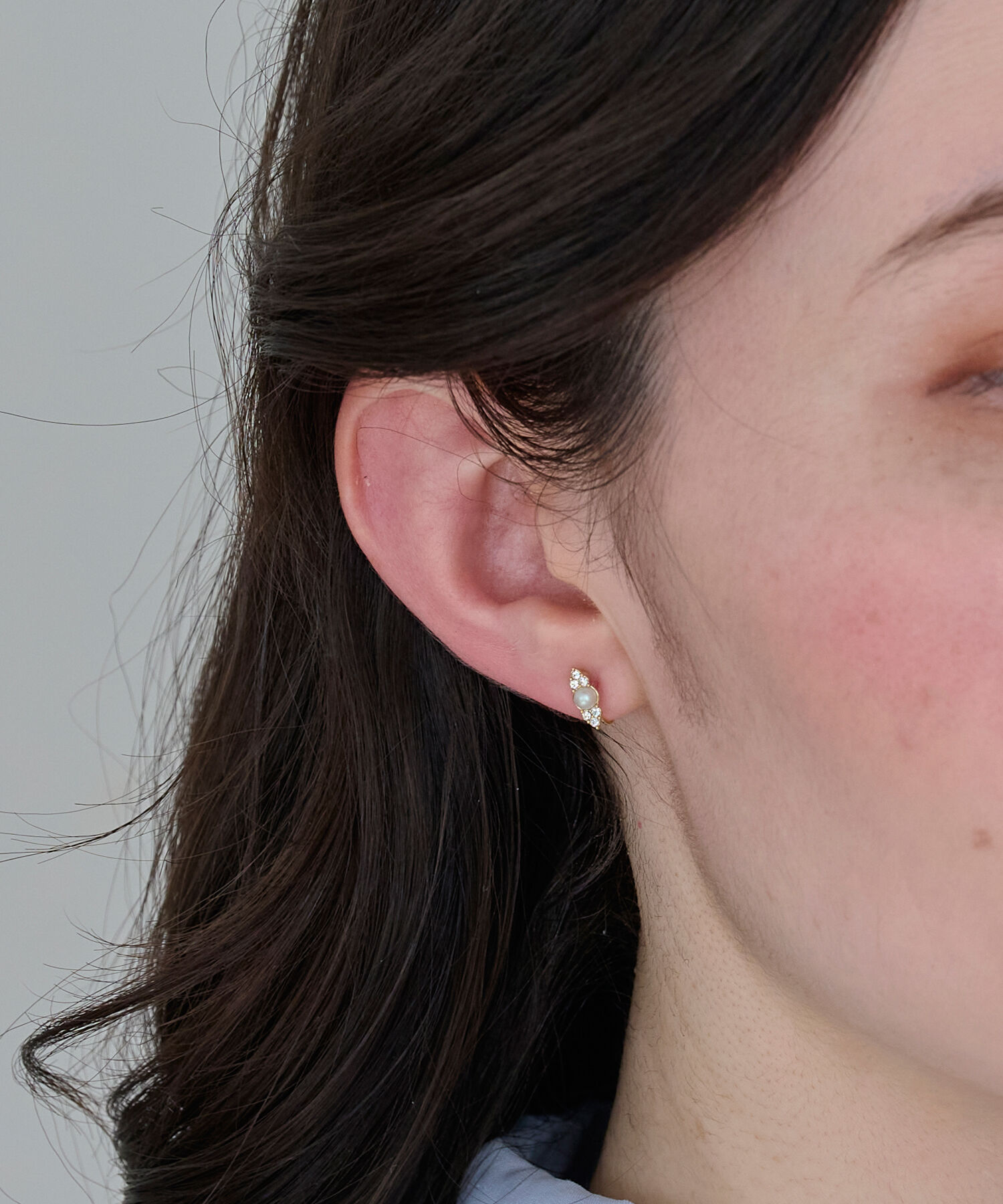 Phoebe「【痛くないシリーズ/金属アレルギー対応】パールビジューライトフィットイヤリング　結婚式/セレモニー」|イヤリング|