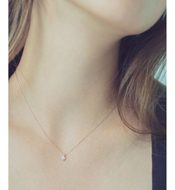 ete「[レイヤード] K18MPG ダイヤモンド フローレット ネックレス」|ネックレス|