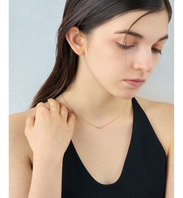 ete「[レースライン] K18YG ダイヤモンド ネックレス」|ネックレス|