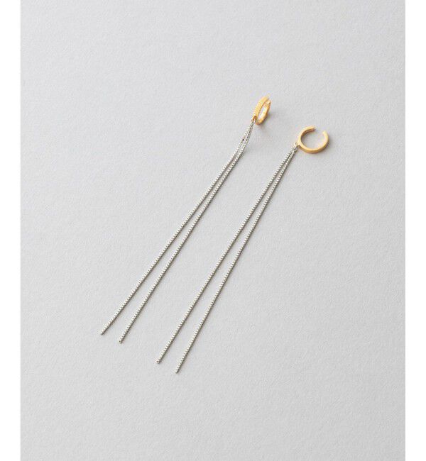 Jouete「[ダブルフェイス] イヤリング ロングチェーン」|イヤリング|